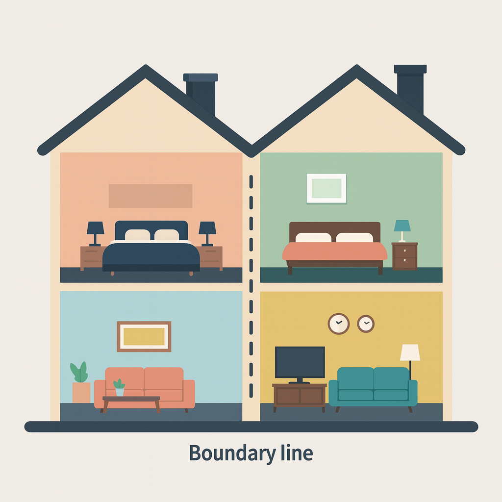 Party wall excavation guidance diagram